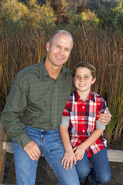 istock Father and son Portrait Outdoors 187153588