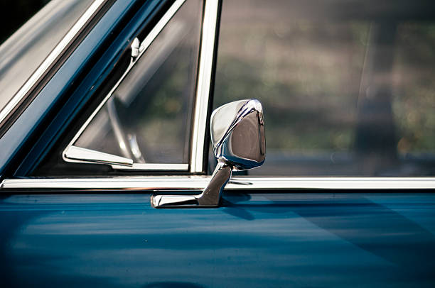 istock Blue vintage car 187156075