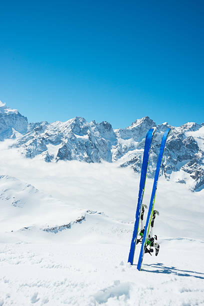 istock Winter High Mountain Landscape with ski 187156468