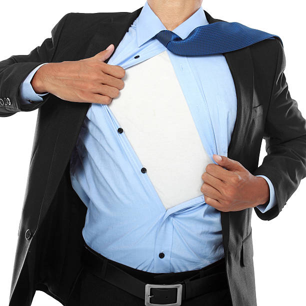 istock Businessman showing a superhero suit 187157488