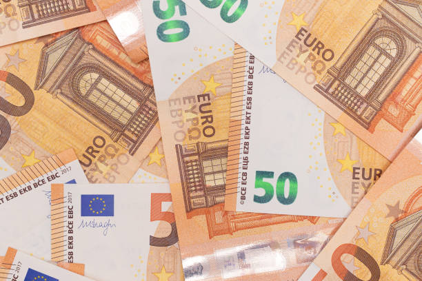 istock 50 Euro Banknotes Money Background 1871580822