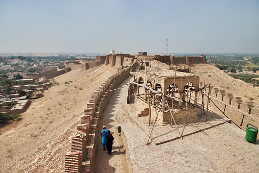 Kot Diji Fort, Pakistan - 24 Mar 2021: Kot Diji Fort, Fortress Ahmadabad in Khairpur District, Pakistan