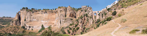 ronda - ronda spain rhonda bridge fotografías e imágenes de stock