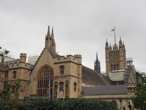 Westminster Hall at the Houses of Parliament in London, UK