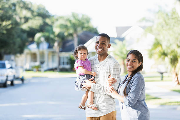 istock Young Hispanic family outdoors 187161757