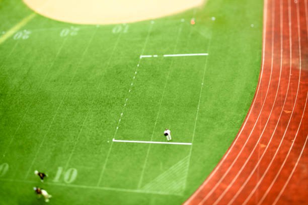 istock Aerial view of a public baseball field 187162076