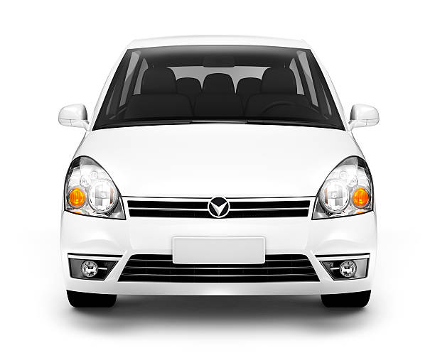 белый автомобиль - brandless стоковые фото и изображения