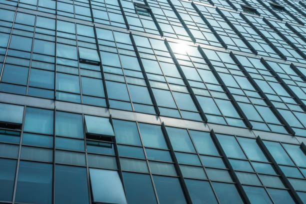 istock Modern architecture tone close Up in blue tone 1871642560