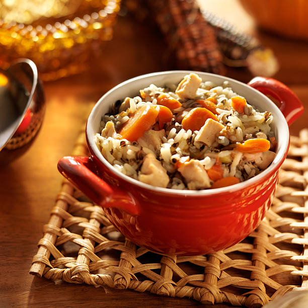 istock Soup- Chicken and wild rice with carrots 187164644