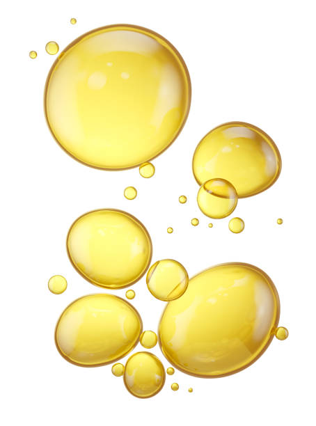 istock Cosmetic oil or Cosmetic Essence Liquid drop background. 1871656258