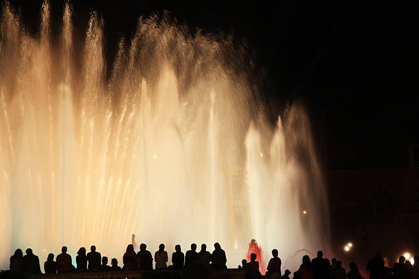istock People in front of Magic Fountain, Barcelona 187166388