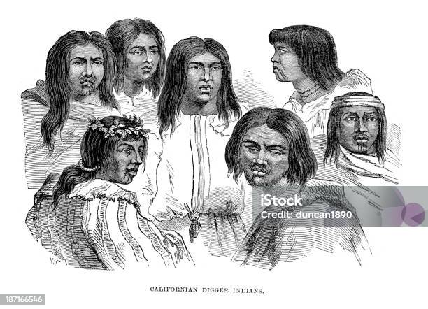 Paiute Native Americans 19세기에 대한 스톡 벡터 아트 및 기타 이미지 - 19세기, 19세기 스타일, 개척시대의 서부