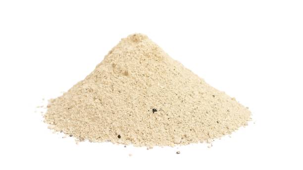 istock Bone meal organic fertilizer isolated on white background 1871670888