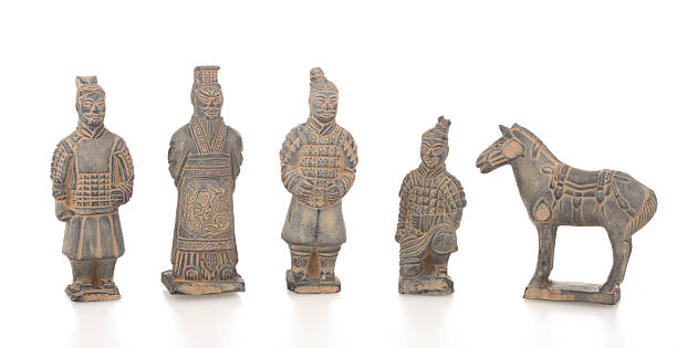 terakotowa warriors - horse terracotta soldiers china terracotta zdjęcia i obrazy z banku zdjęć