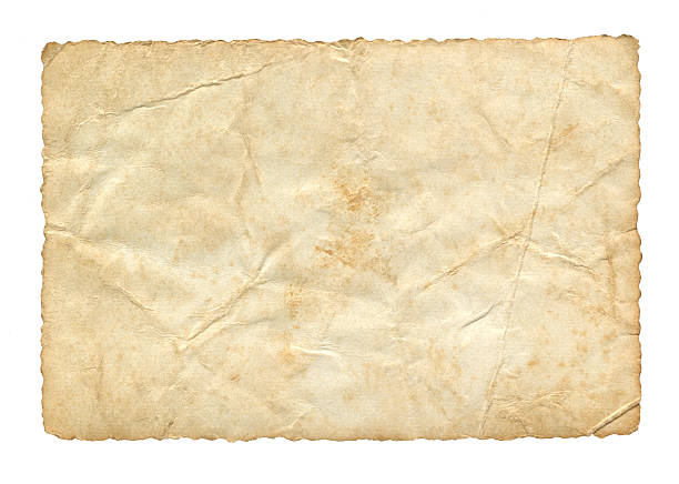 istock Brown Vintage paper isolated on white 187167519