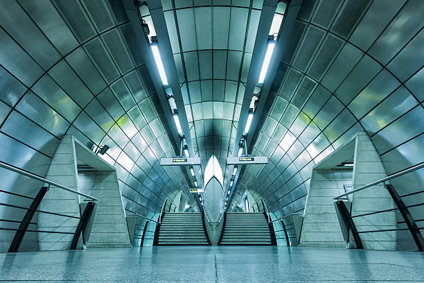 istock Futuristic Subway Station Interior, London, England 187168237
