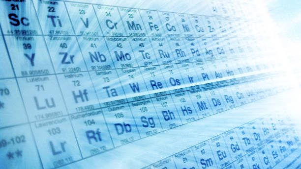 Periodic Table of Elements stock photo