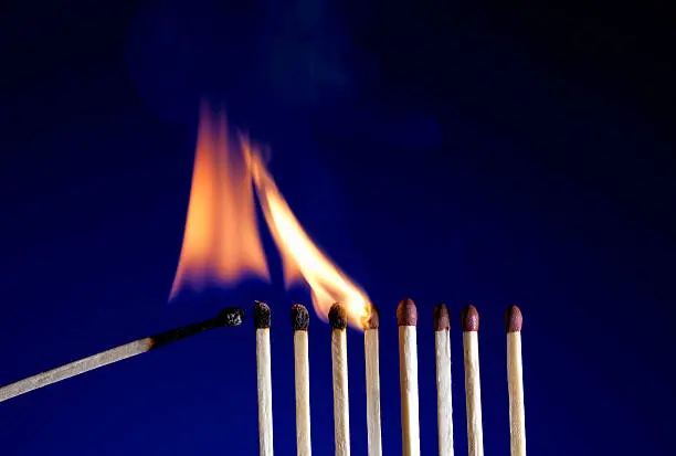 Photo of Flaming Matchsticks