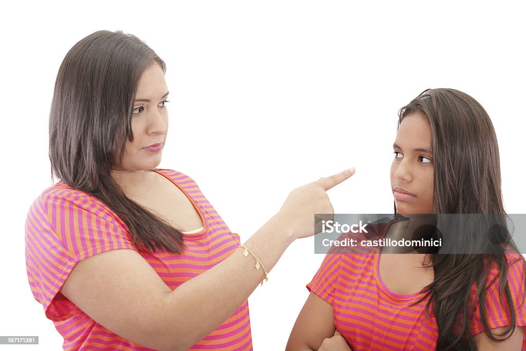 Familie-Konflikt - Lizenzfrei Alleinerzieherin Stock-Foto