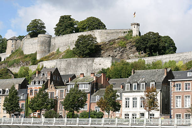istock Ancient medieval castle brick wall in Namur Wallonia Belgium 187171473