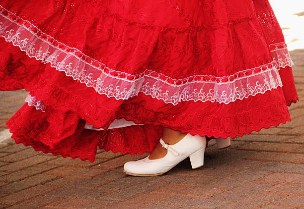 istock Mexican Dancer Skirt Dress 187174980