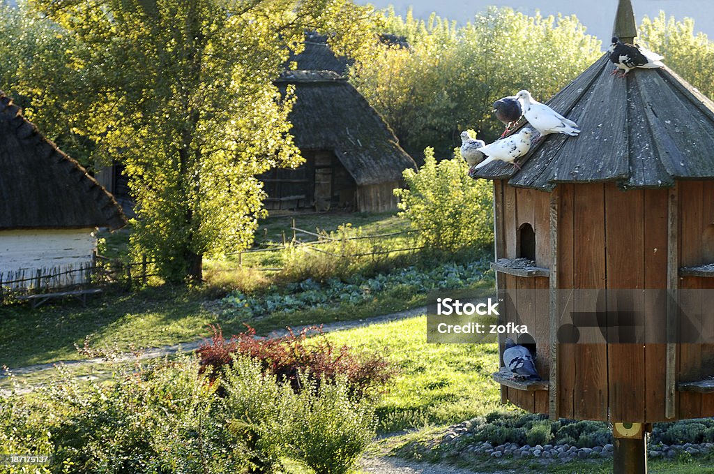 wooden pigeonhole it is in open air museum Lublin Poland Cultures Stock Photo
