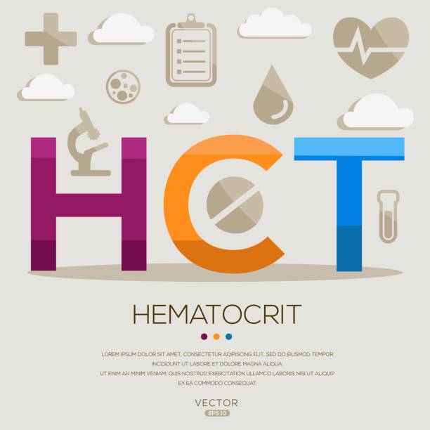 ilustrações de stock, clip art, desenhos animados e ícones de hct _ hematocrit - blood cell anemia cell structure red blood cell