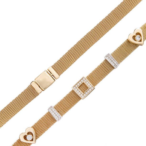 istock Fragment macro jewelry Chain pendant Chain Macro Fragments Element isolated on white 1871762659