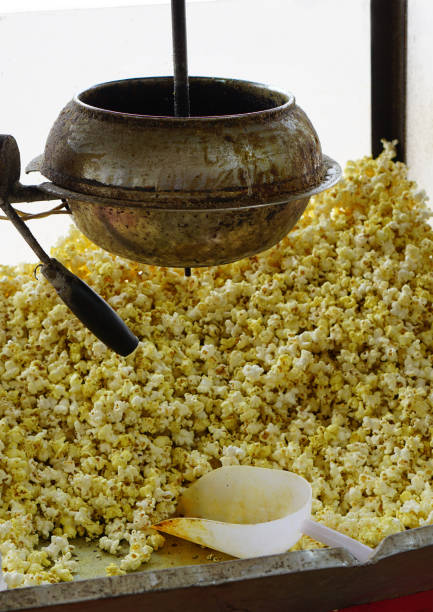 istock Indian street food Pop corn made using electric machine 1871791718