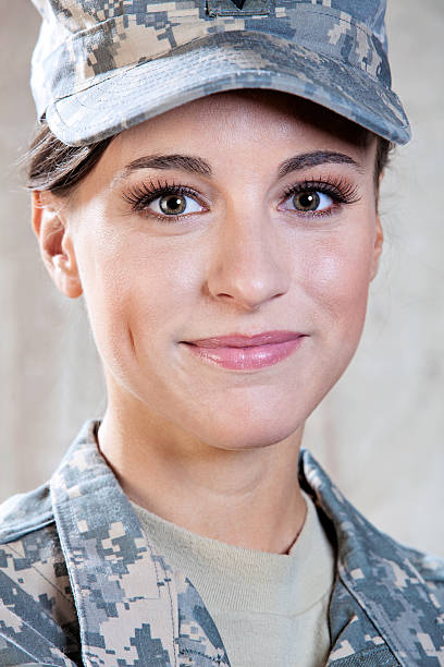 istock Female American Soldier 187180647