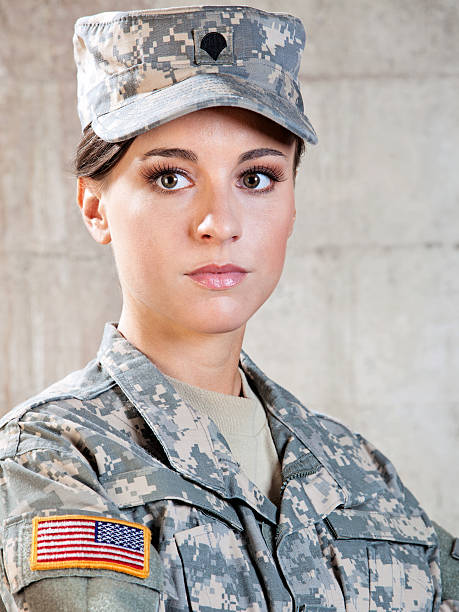 istock Female American Soldier 187180649