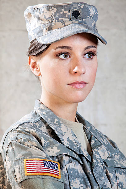 istock Female American Soldier 187180650