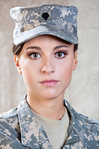 istock Female American Soldier 187180651
