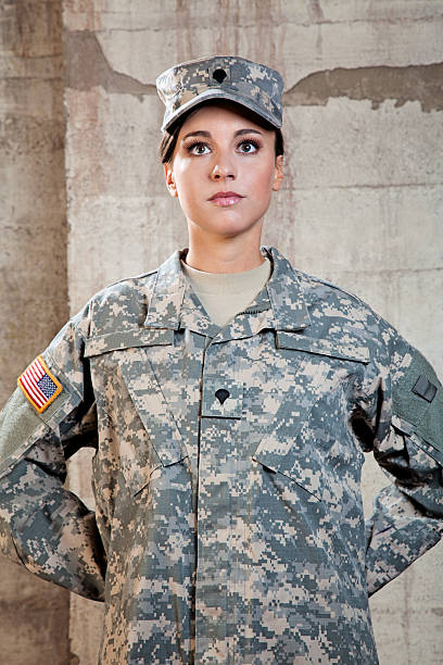 istock Female American Soldier 187180654