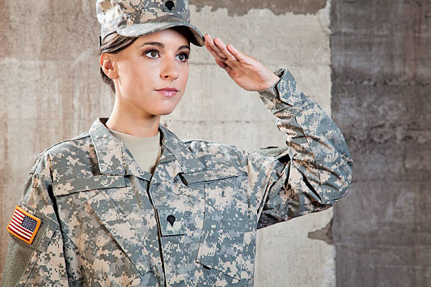 istock Female American Soldier 187180660