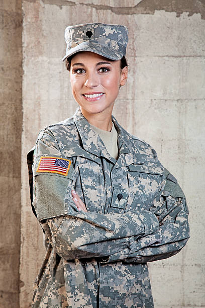 istock Female American Soldier 187180672