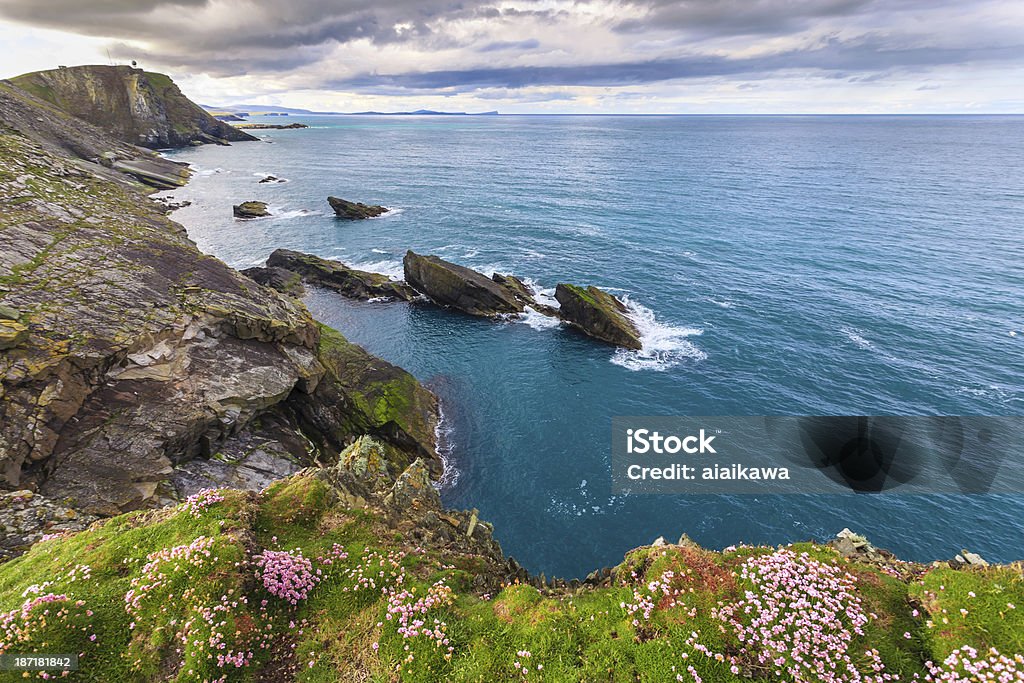 Ilha isolado com deslumbrante primeiro plano - Royalty-free Ilhas de Shetland Foto de stock