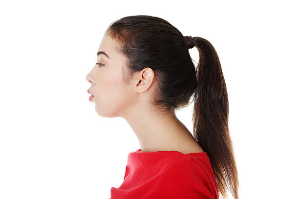 istock Beautiful female's profile. Cutout. 187182440