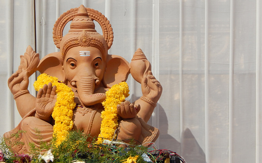 Idol of lord ganesh (elephant headed god) , Ganesh ganpati Festival , India