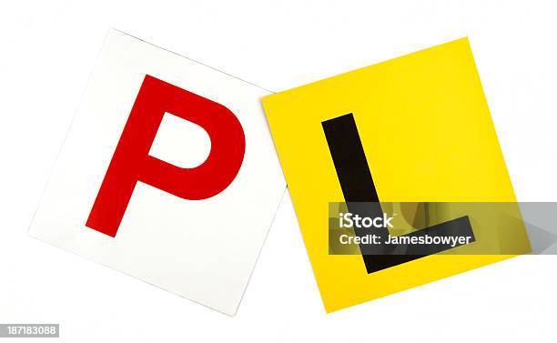 Lp Plates Stock Photo - Download Image Now - L Plate, Letter P, Advice