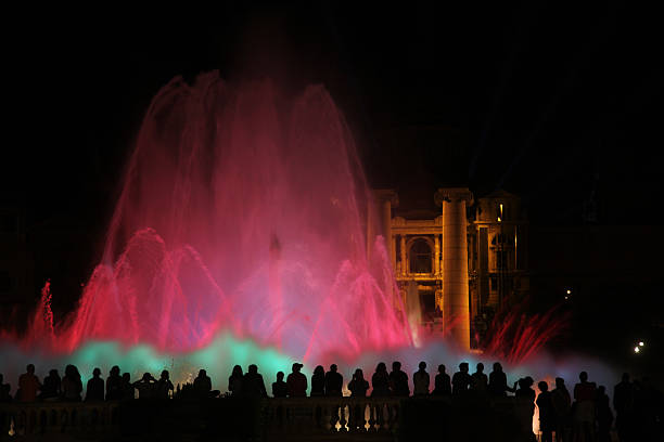 istock People in front of Magic Fountain, Barcelona 187183733