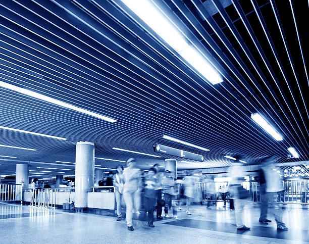 istock Passengers in Shanghai Metro station 187184882