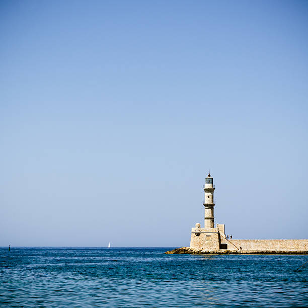 istock Chania lighthouse, Crete Island 187185445