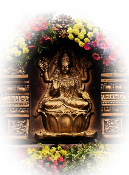 istock Indian Hindu Goddess Lakshmi idol in a temple 1871857971
