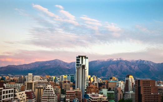 Panoramic view of Santiago, Chile