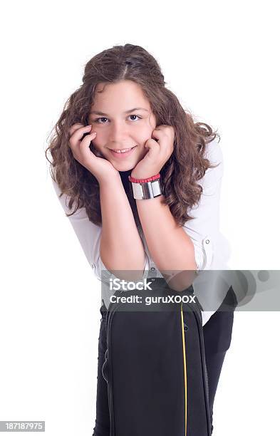 Ragazza Adolescente Con Trombone - Fotografie stock e altre immagini di Adolescente - Adolescente, Adolescenza, Adulto