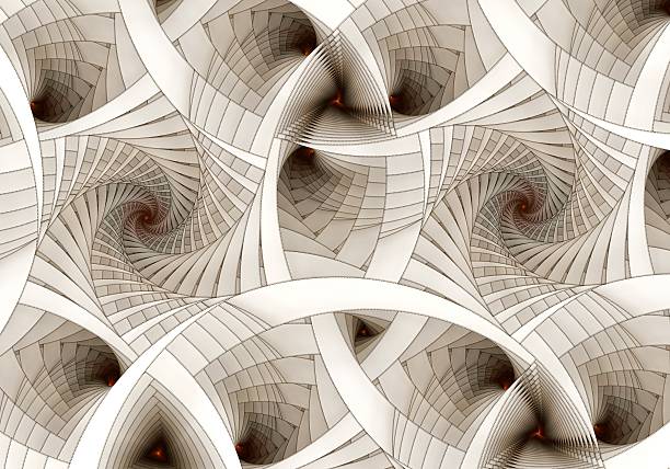 istock Abstract fractal spiral on the white background 187188293