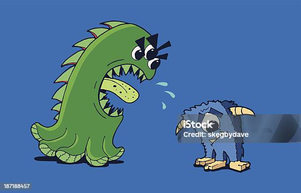 Angry Monster Stock Illustration - Download Image Now - Aggression, Anger, Animal Mouth
