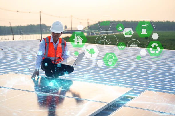 istock The solar rooftop(solar panel) with engineers check the operation of the system, Alternative energy to conserve the world's energy, Photovoltaic module idea for clean energy production 1871909826