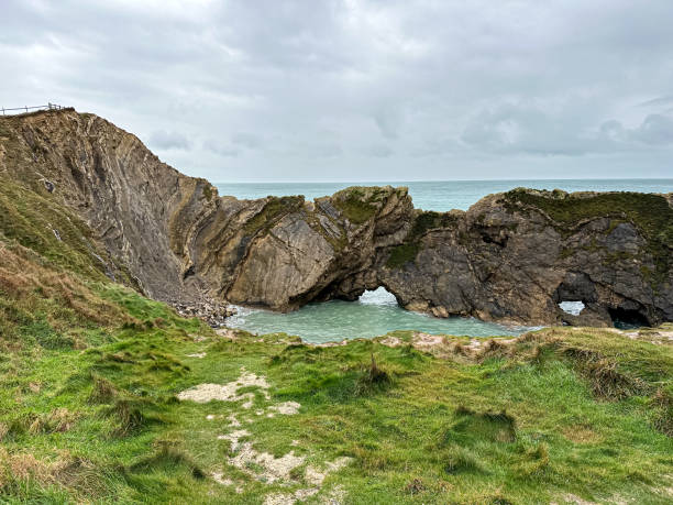 istock Jurassic coast view in Dorset at winter time. Cold winter day 1871915084